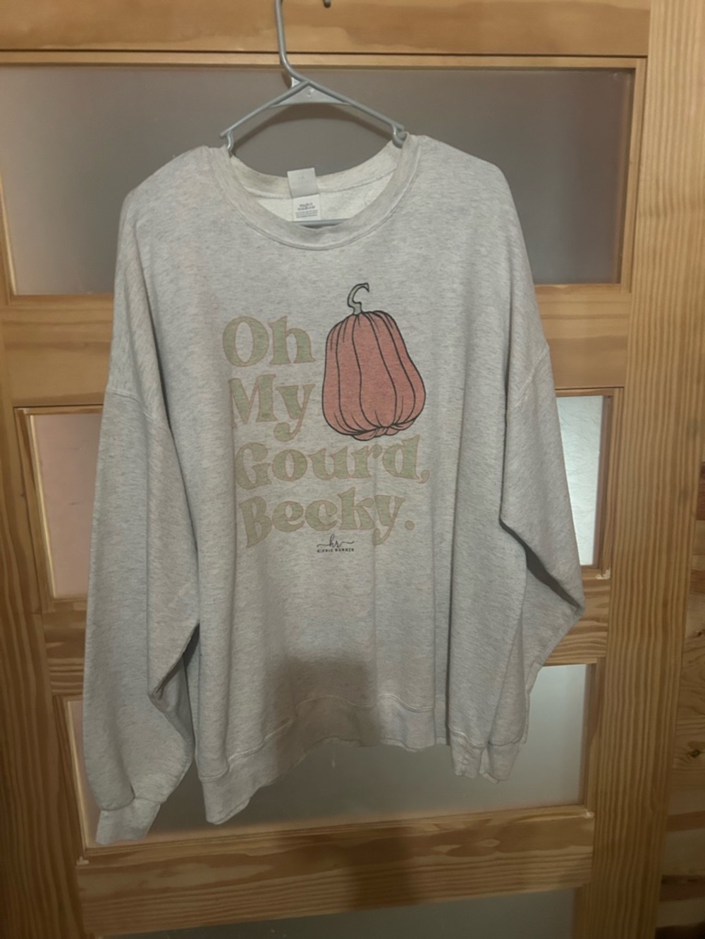 Oh My Gourd Becky Graphic Sweatshirt - Light Heather Gray